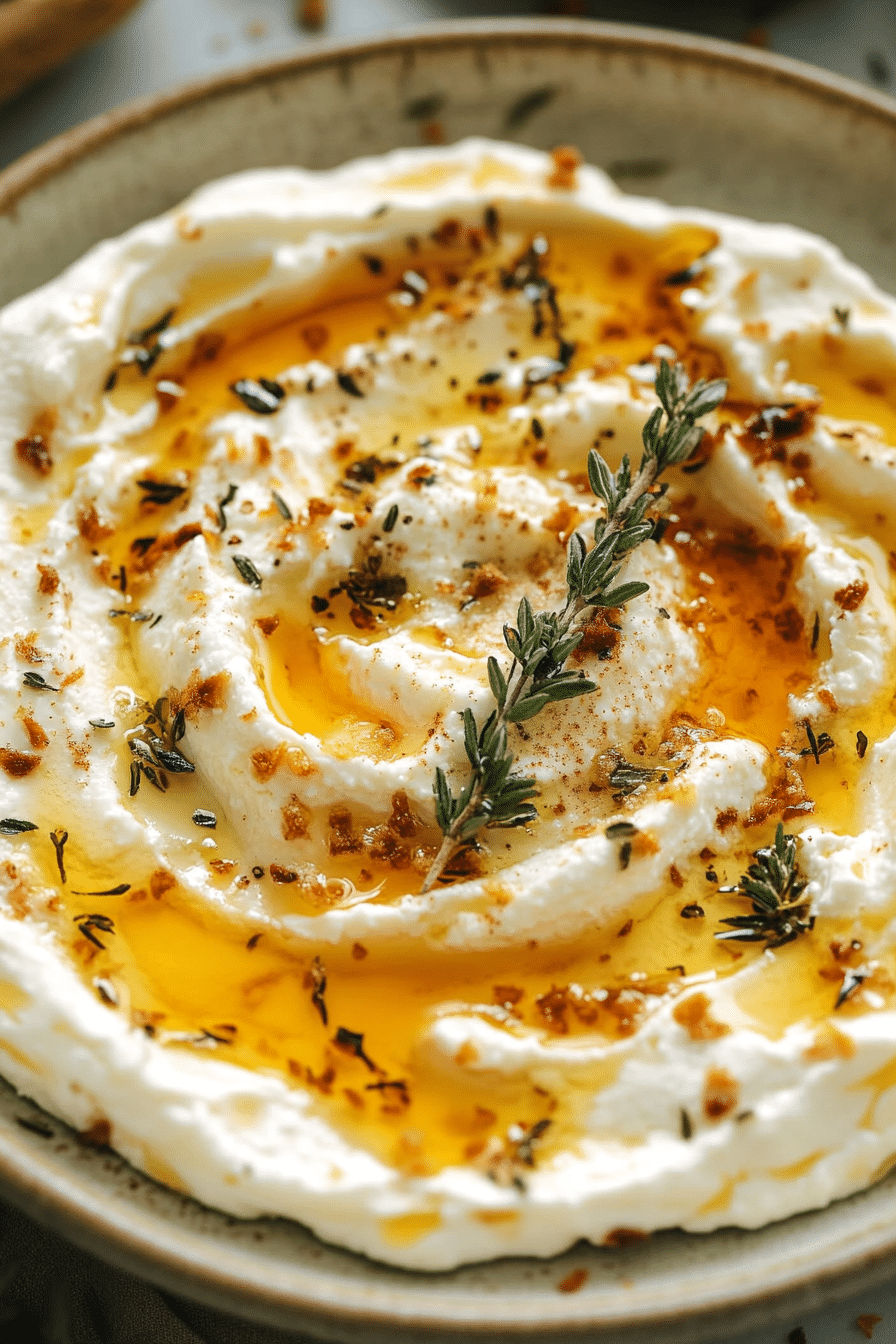 Whipped Ricotta Dip with Hot Honey