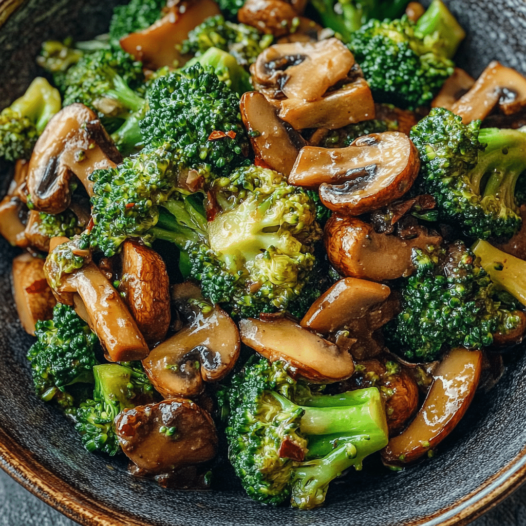 Broccoli and Mushroom Stir Fry