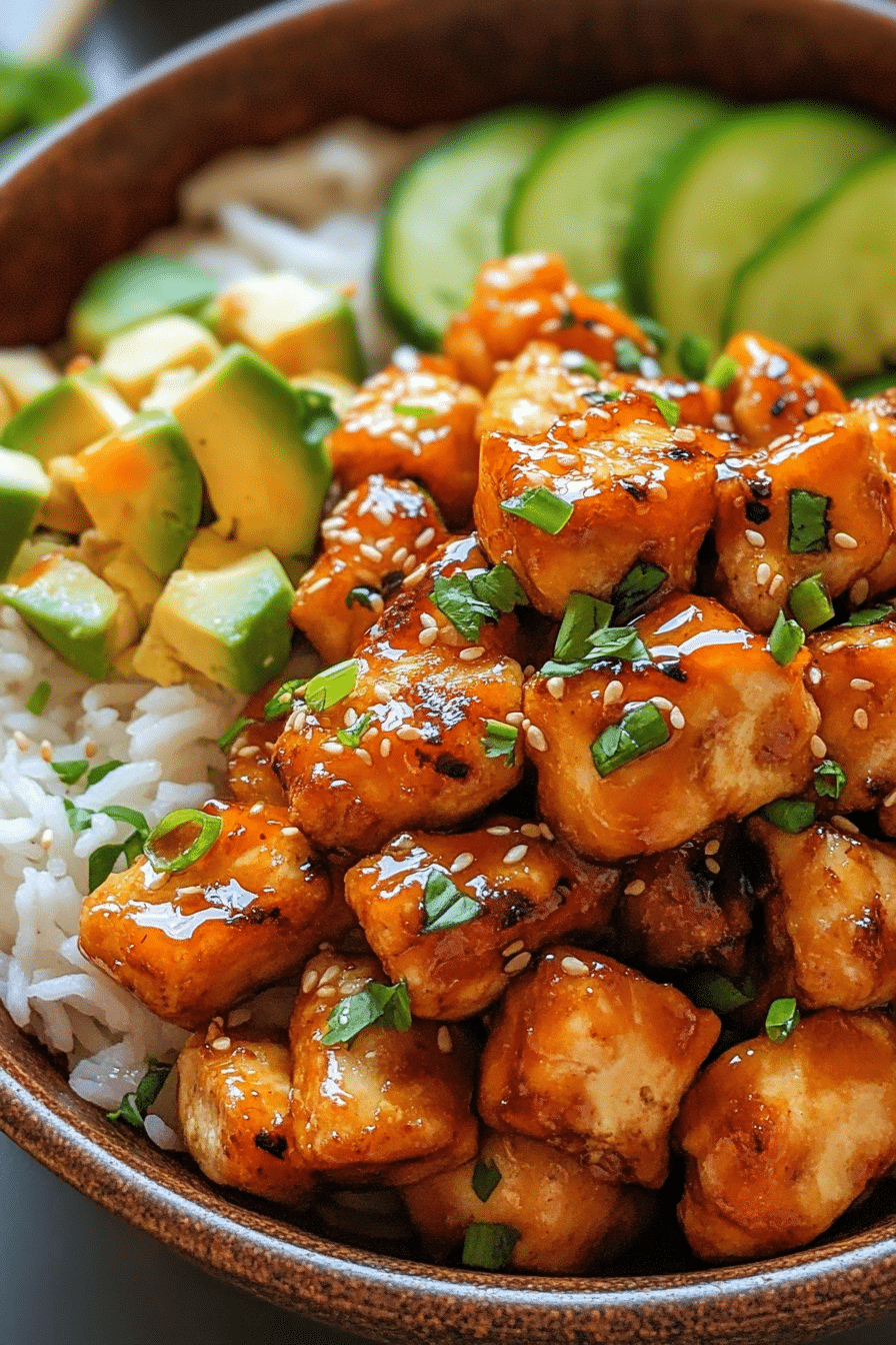 Hot Honey Chicken Bowls