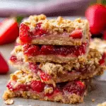 Strawberry Oatmeal Crumble Bars