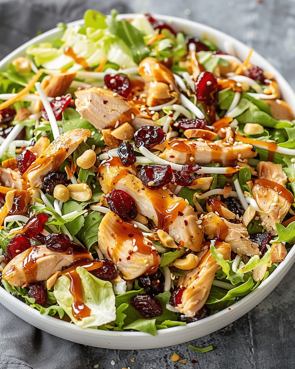 Asian Chicken Cranberry Salad