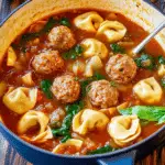 Meatball and Tortellini Soup