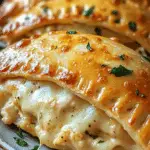 Chicken Alfredo Air Fryer Calzones