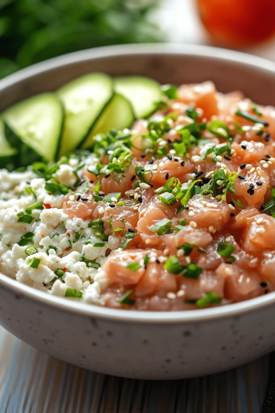 Spicy Tuna and Cottage Cheese Bowl