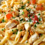 One Pot Taco Chicken Alfredo Pasta