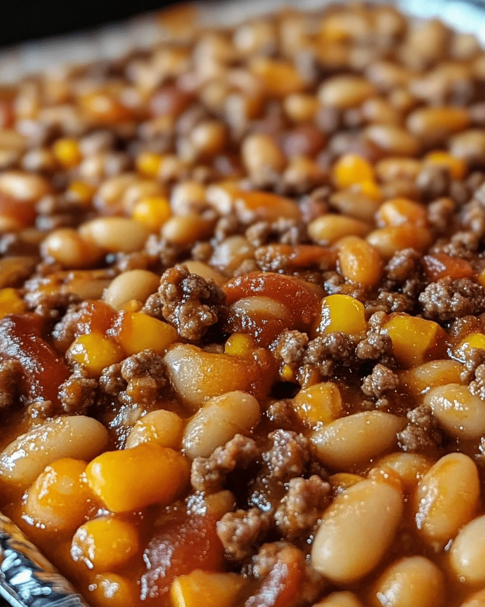 Baked Beans & Ground Beef Casserole