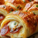 Mozzarella Pepperoni Croissant Rolls