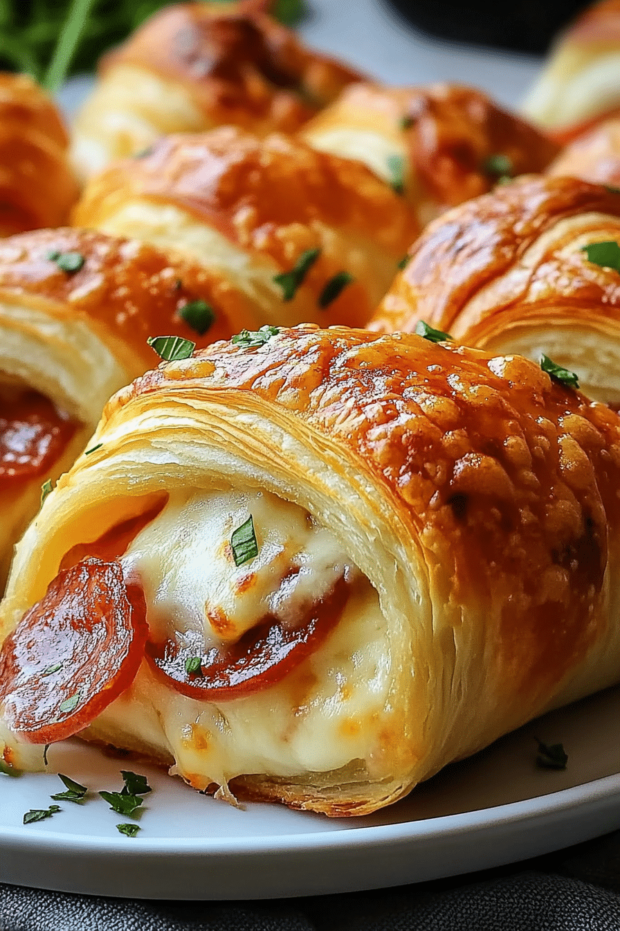 Mozzarella Pepperoni Croissant Rolls