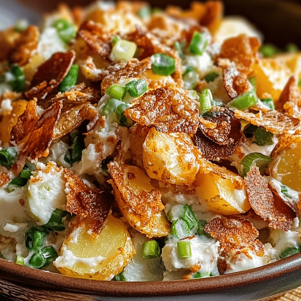 Crispy Smashed Potato Salad