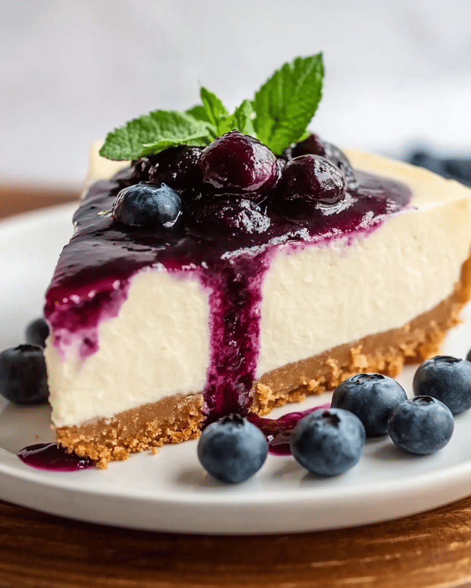 No-Bake Blueberry Cheesecake