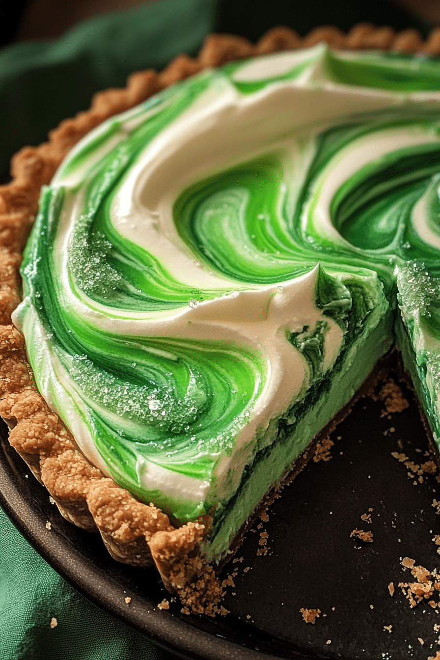 Shamrock Swirl Pie