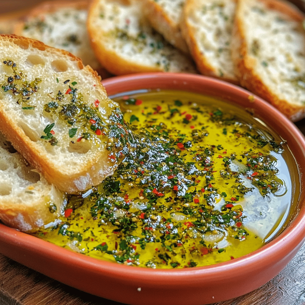 Olive Oil Dip with Warm Bread