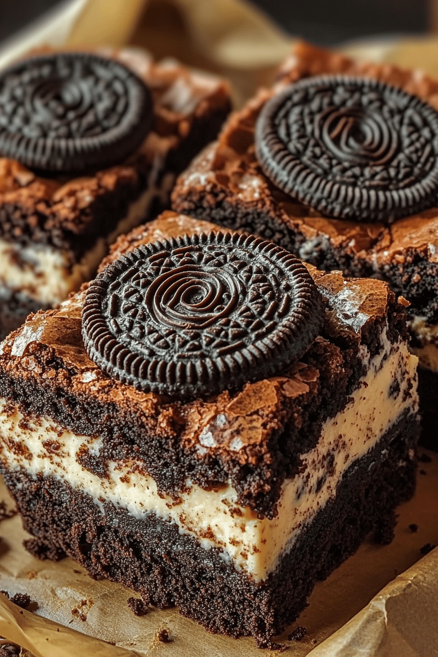 Oreo Cheesecake Brownies