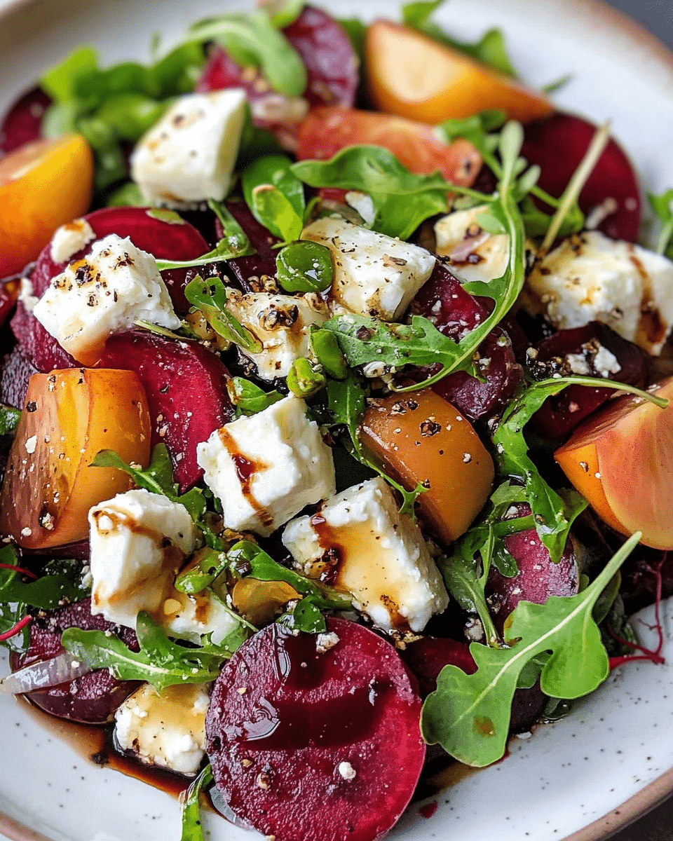 Beet Salad with Goat Cheese and Balsamic