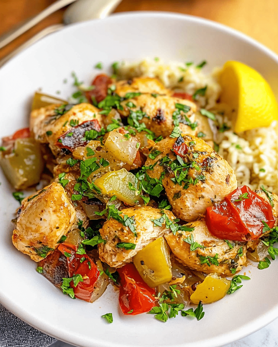 Crock Pot Mediterranean Chicken