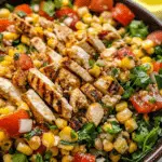 Grilled Mexican Corn Chicken Salad