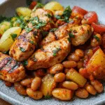 Healthy Spanish Chicken and Beans