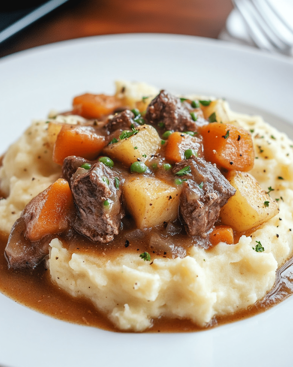 Irish Beef Stew with Mashed Potatoes