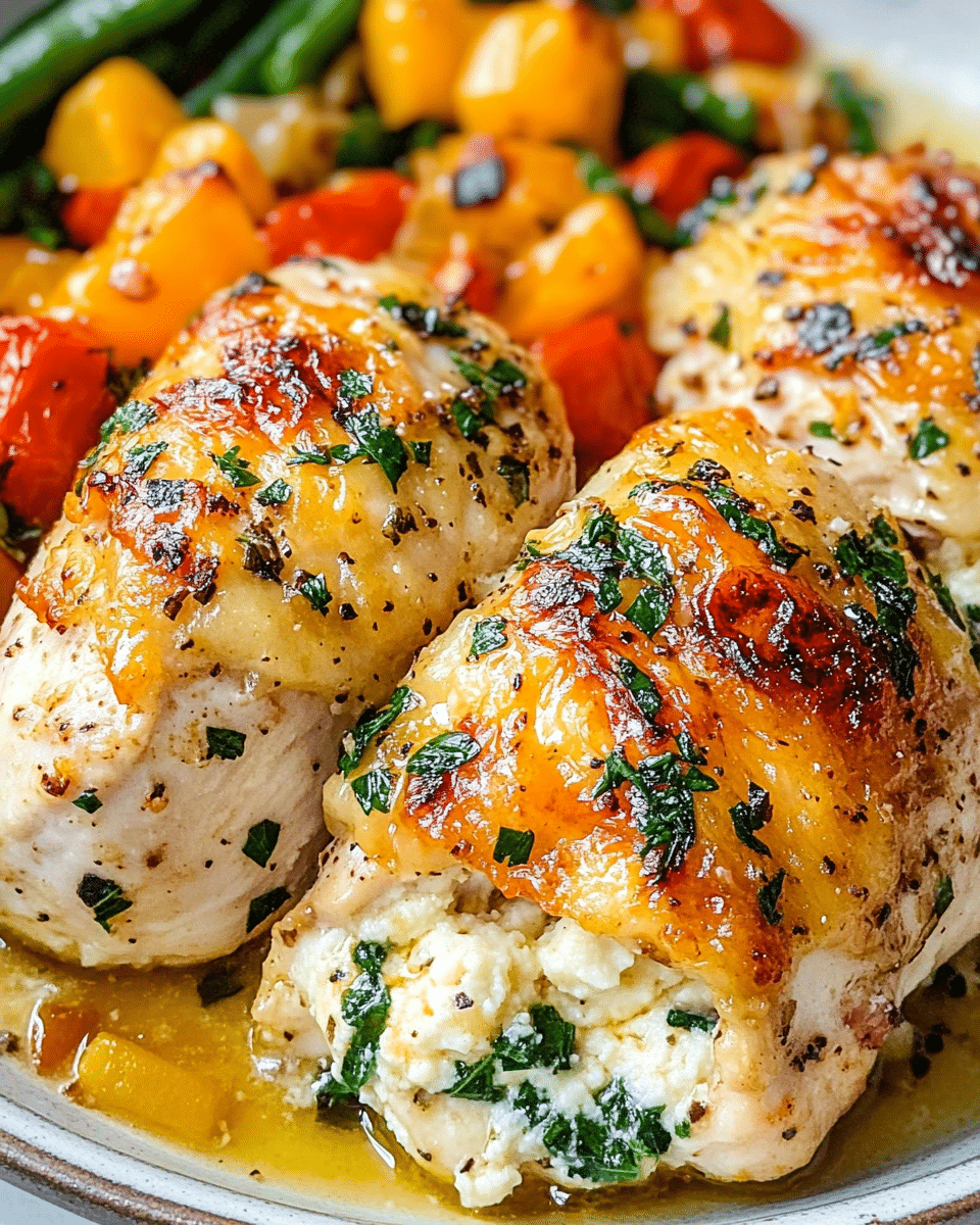 Protein-Packed Cottage Cheese Stuffed Chicken