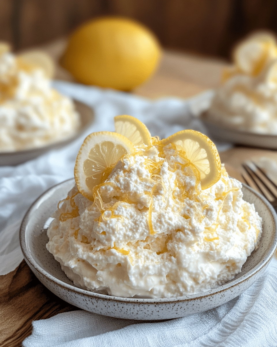 Sugar-Free Low-Carb Keto Lemon Cottage Cheese Fluff