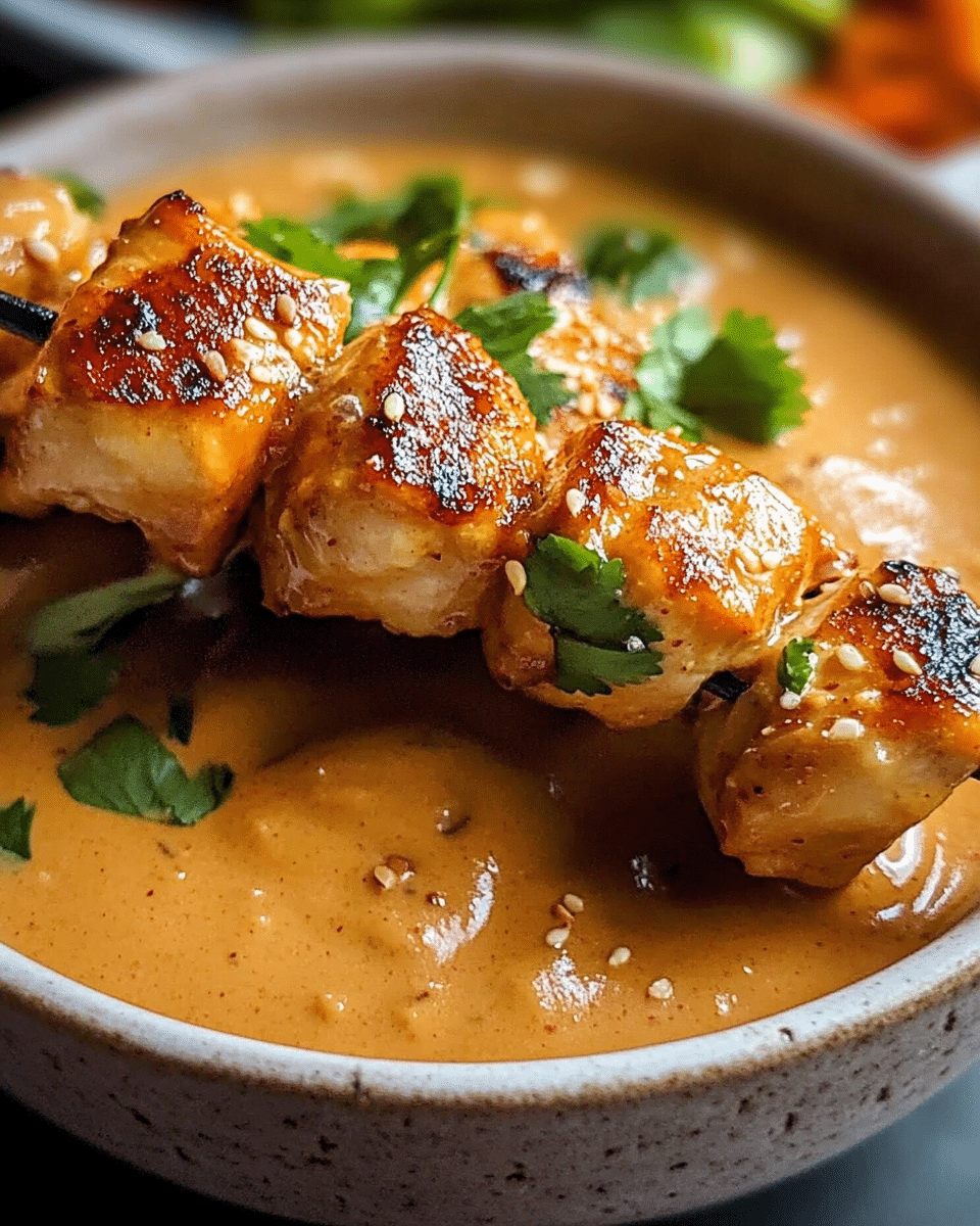 Thai Chicken Satay with Peanut Sauce