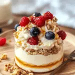 Whipped Honey Cottage Cheese Parfait