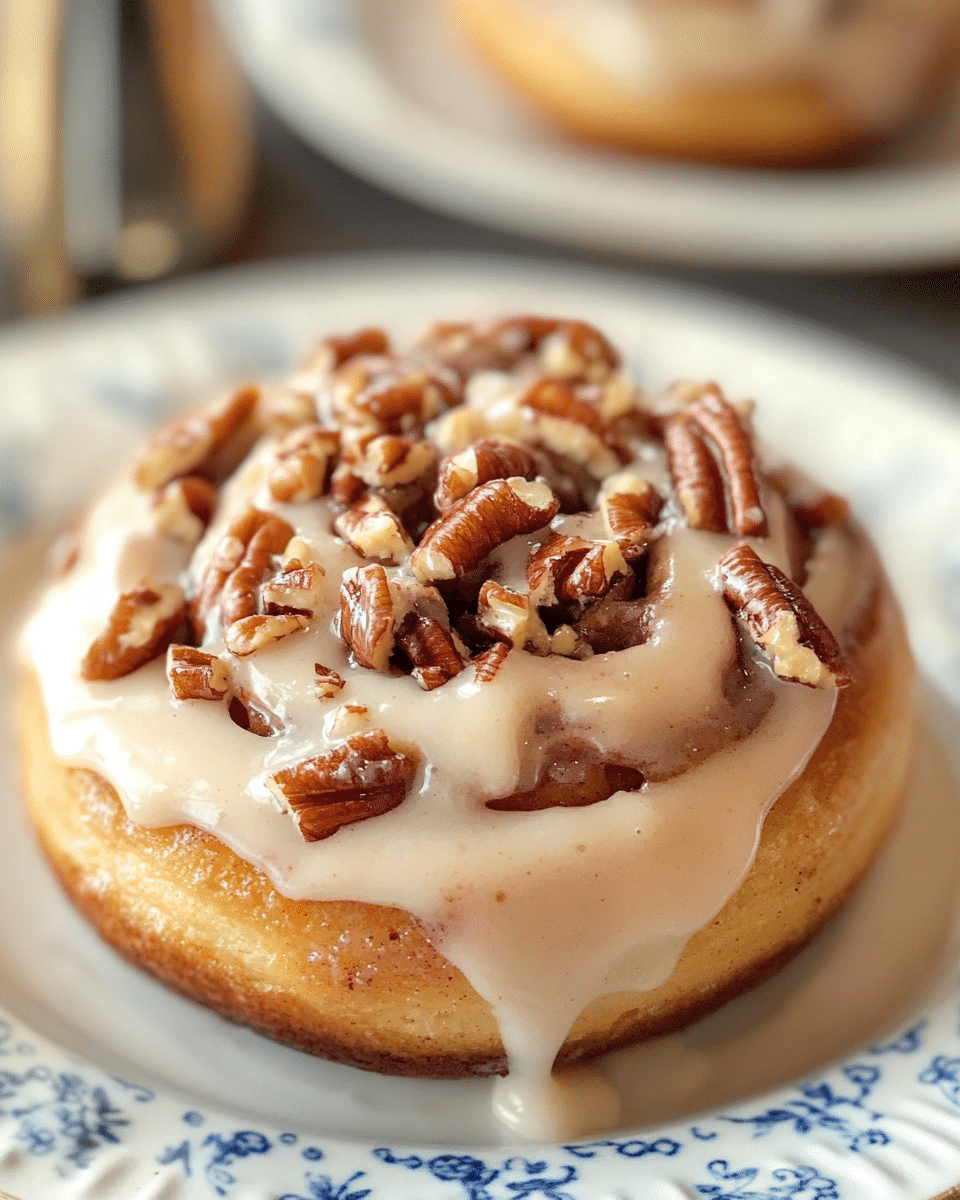 THE BEST Browned Butter Frosted Pecan Cinnamon Rolls