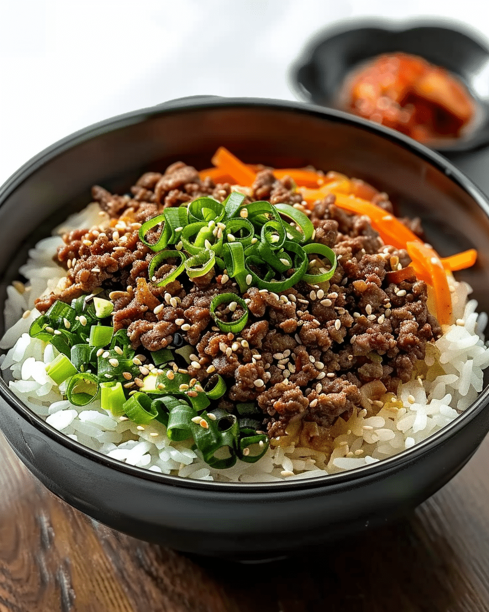 Korean Ground Beef Bowl