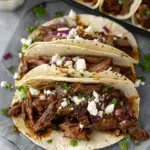 Slow Cooker BBQ Beef Brisket Tacos