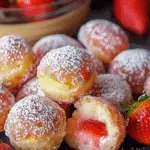 Strawberry Cheesecake Stuffed Donuts