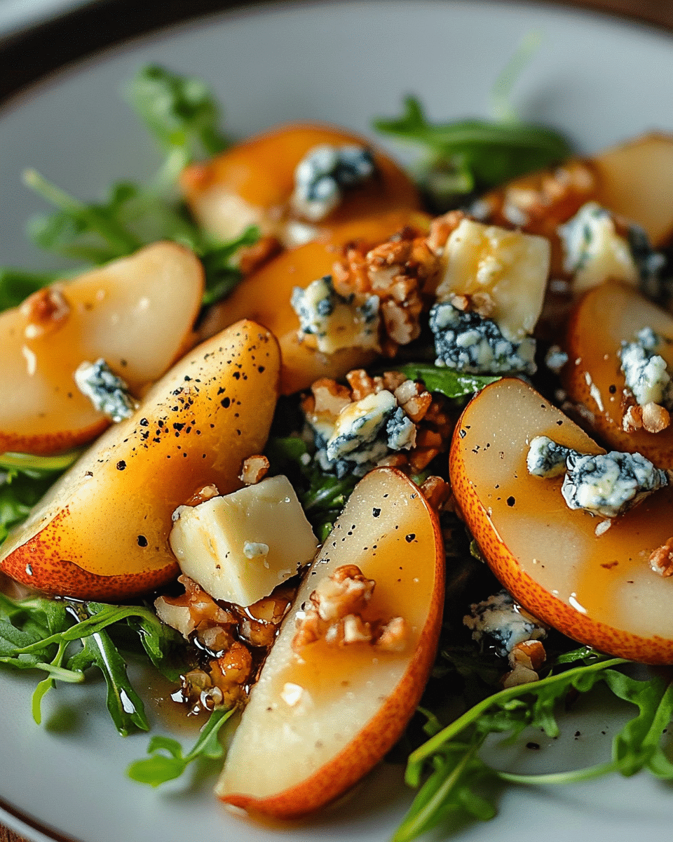 Caramelized Pear and Blue Cheese Salad