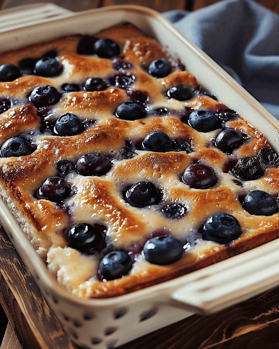 Blueberry Cottage Cheese Breakfast Bake