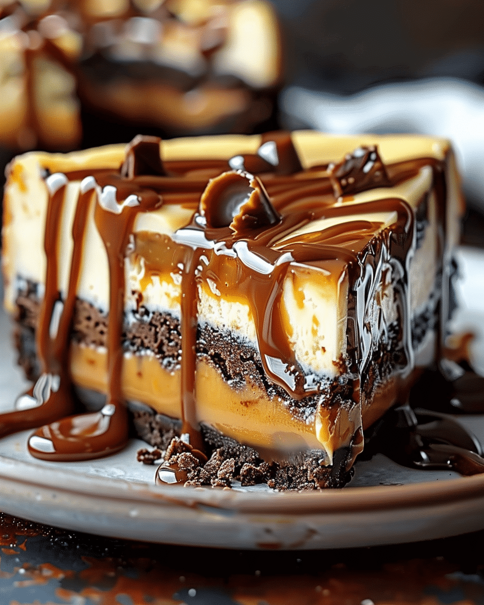 Caramel Brownie Cheesecake