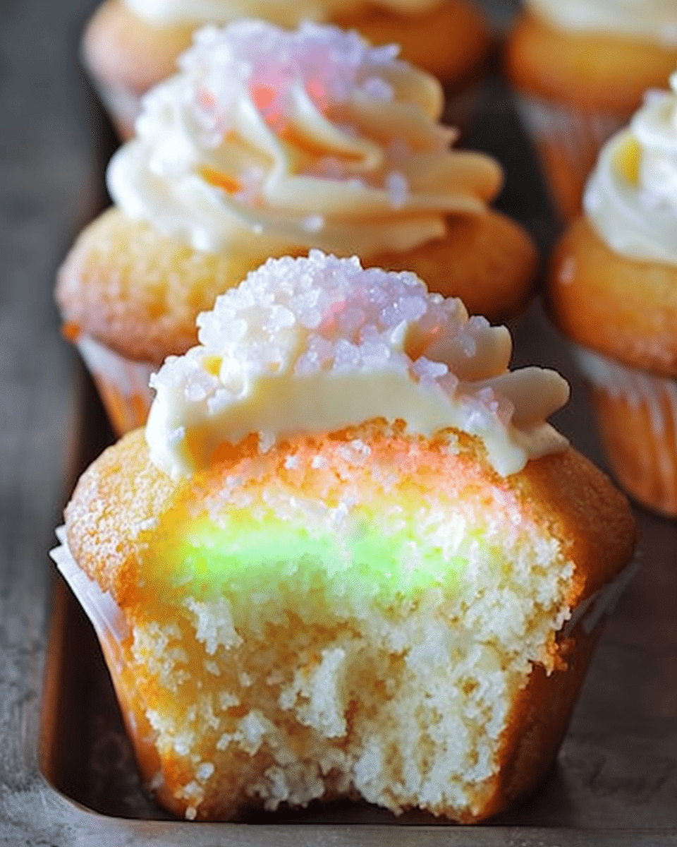 Glow-in-the-Dark Moonlit Cupcakes