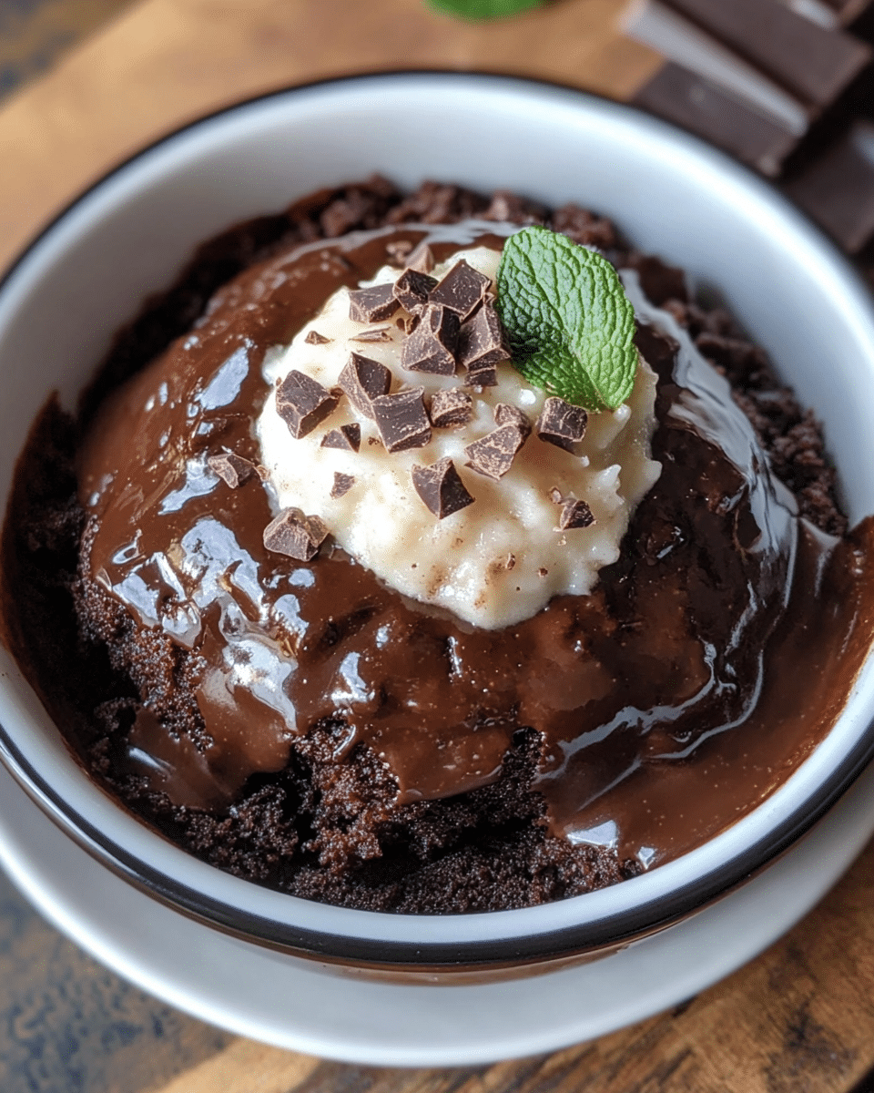 Slow Cooker Chocolate Lava Cake