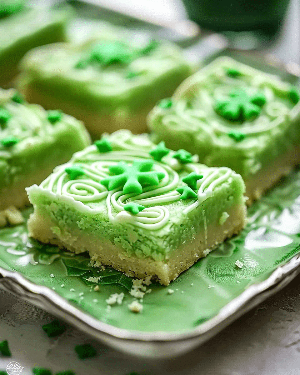 Green Sugar Cookie Bars