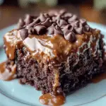 German Chocolate Poke Cake