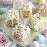 Chocolate-Dipped Easter Rice Krispie Treats