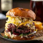 Corned Beef Burgers with Irish Cheddar Cheese