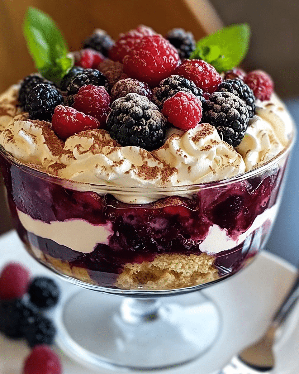 Berry Tiramisu Trifle