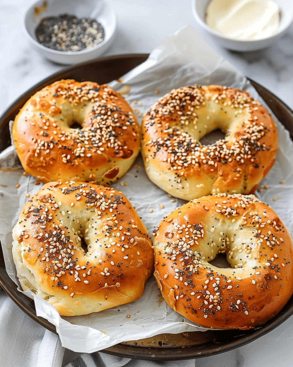 Simple 3-Ingredient Protein Bagels