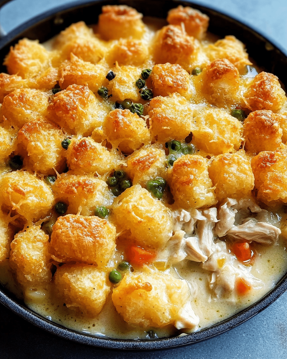 Tater Tot Chicken Pot Pie