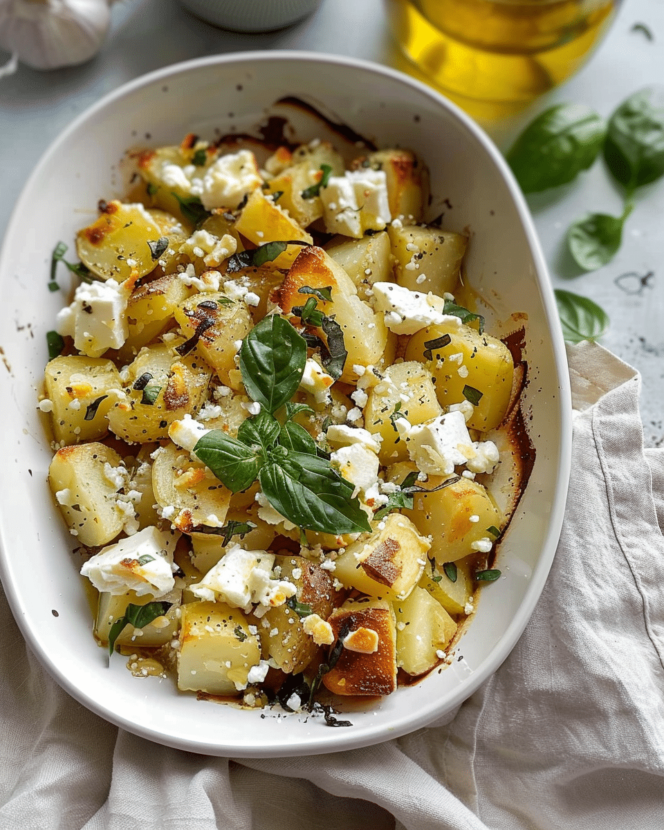 Baked Feta Potatoes