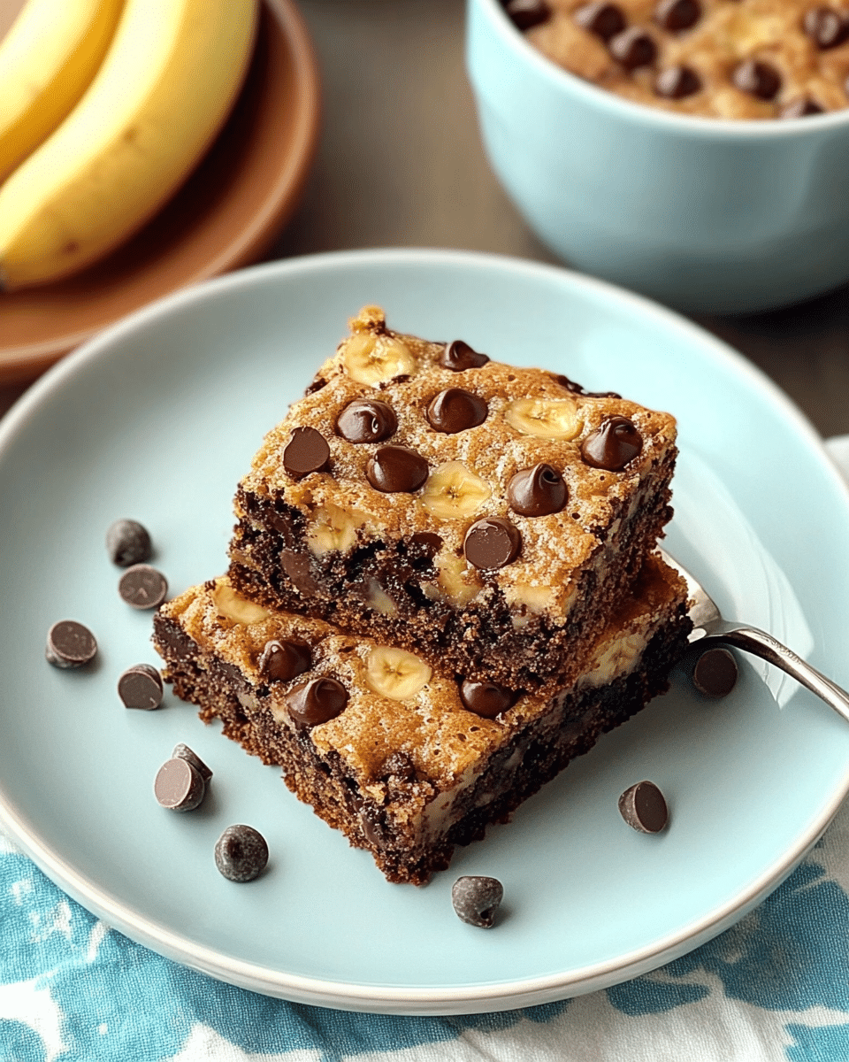 Banana Chocolate Chip Snack Cake (Vegan, Eggless, Dairy-Free)