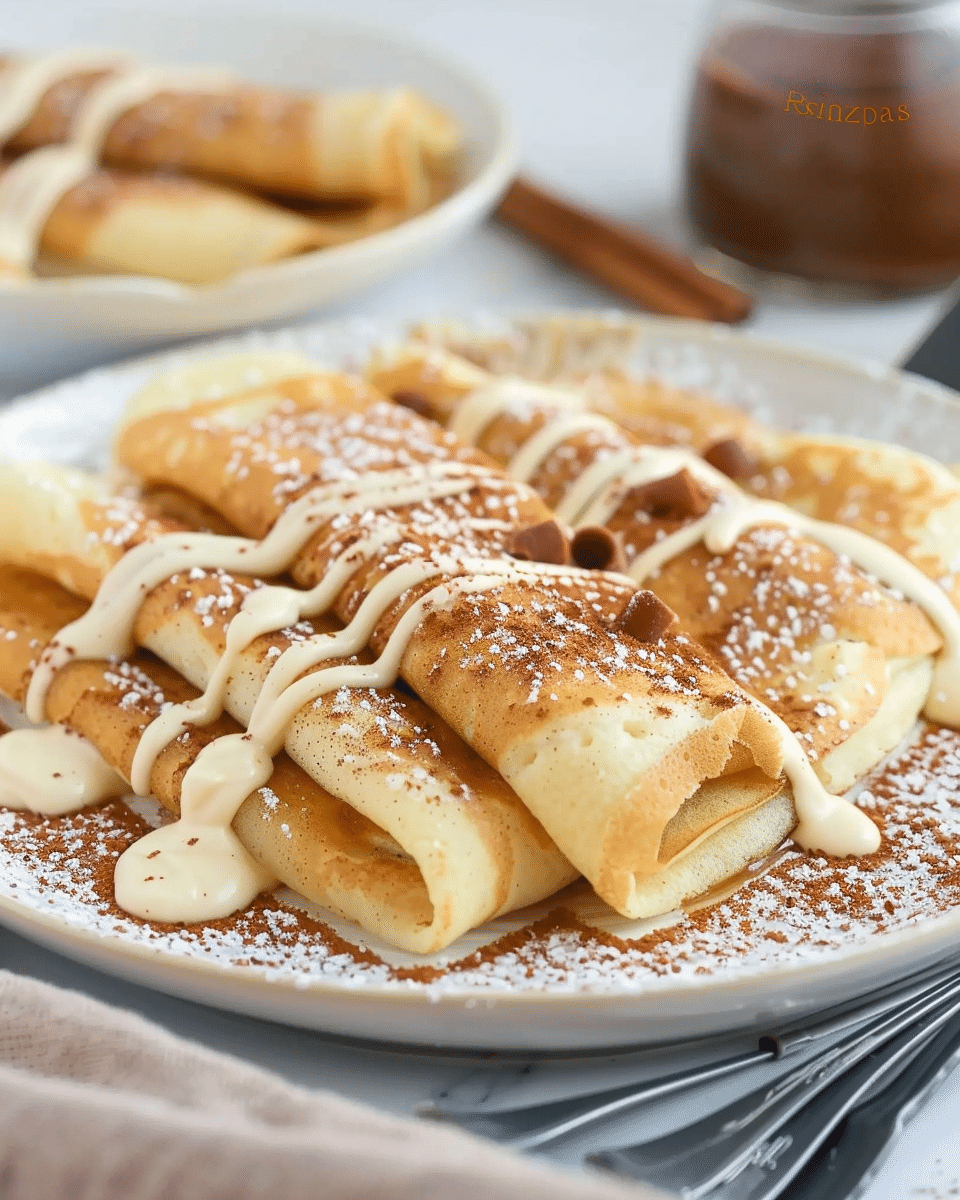 Cinnamon Roll Protein Crepes