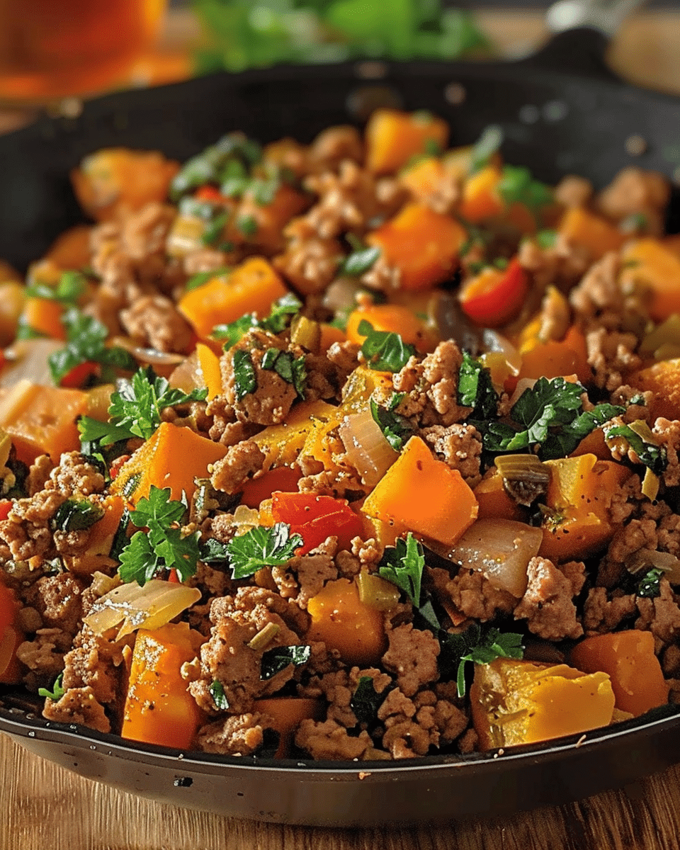 Turkey Sweet Potato Skillet