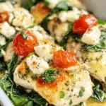 Low Carb Chicken with Spinach and Goat Cheese