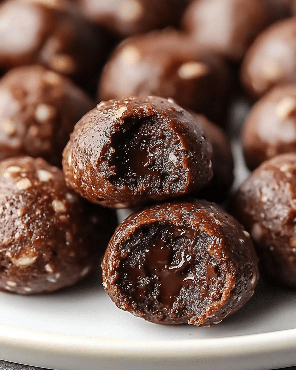 Cottage Cheese Extra Chocolate Brownie Batter Protein Bites