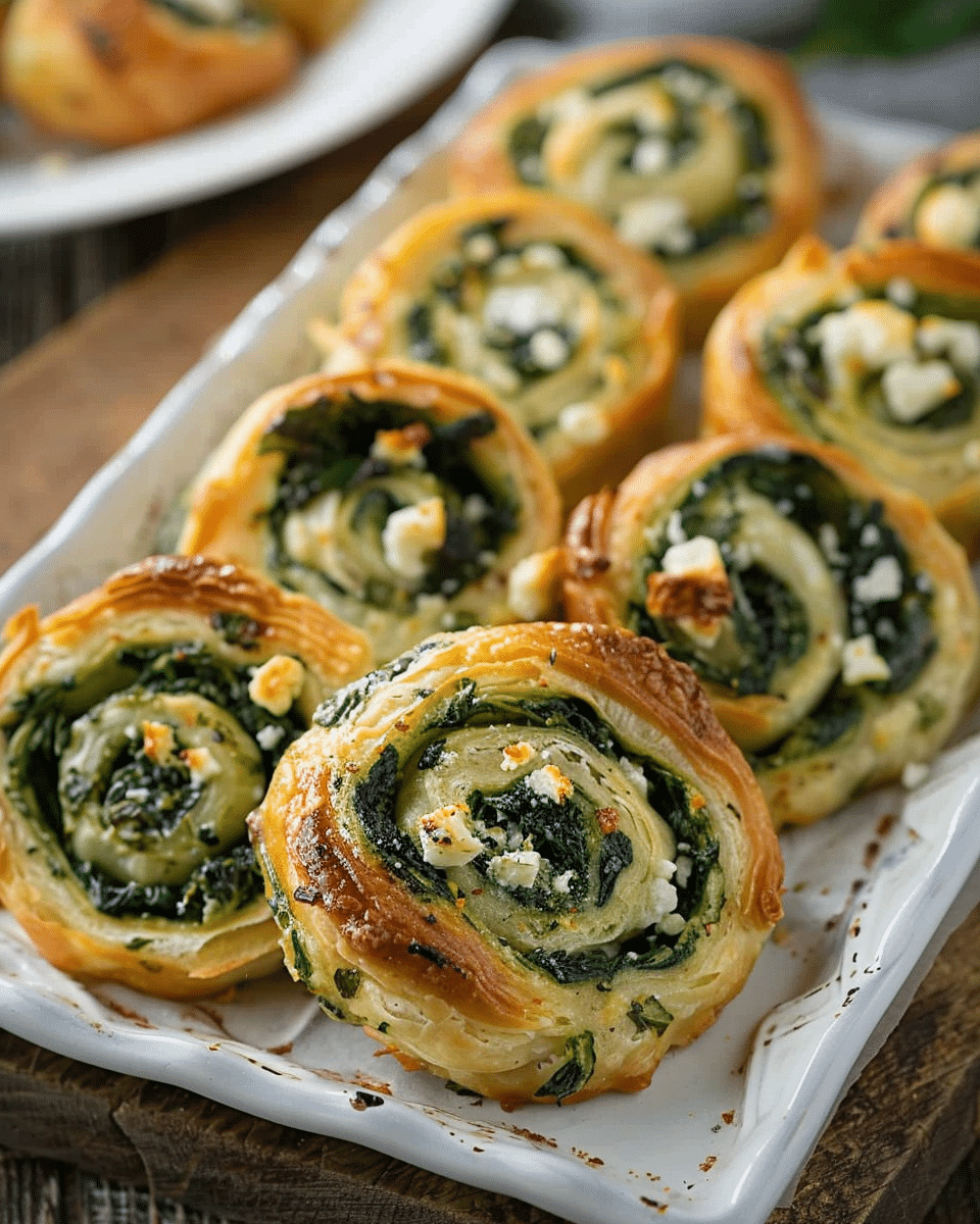 Spinach Feta Pinwheels