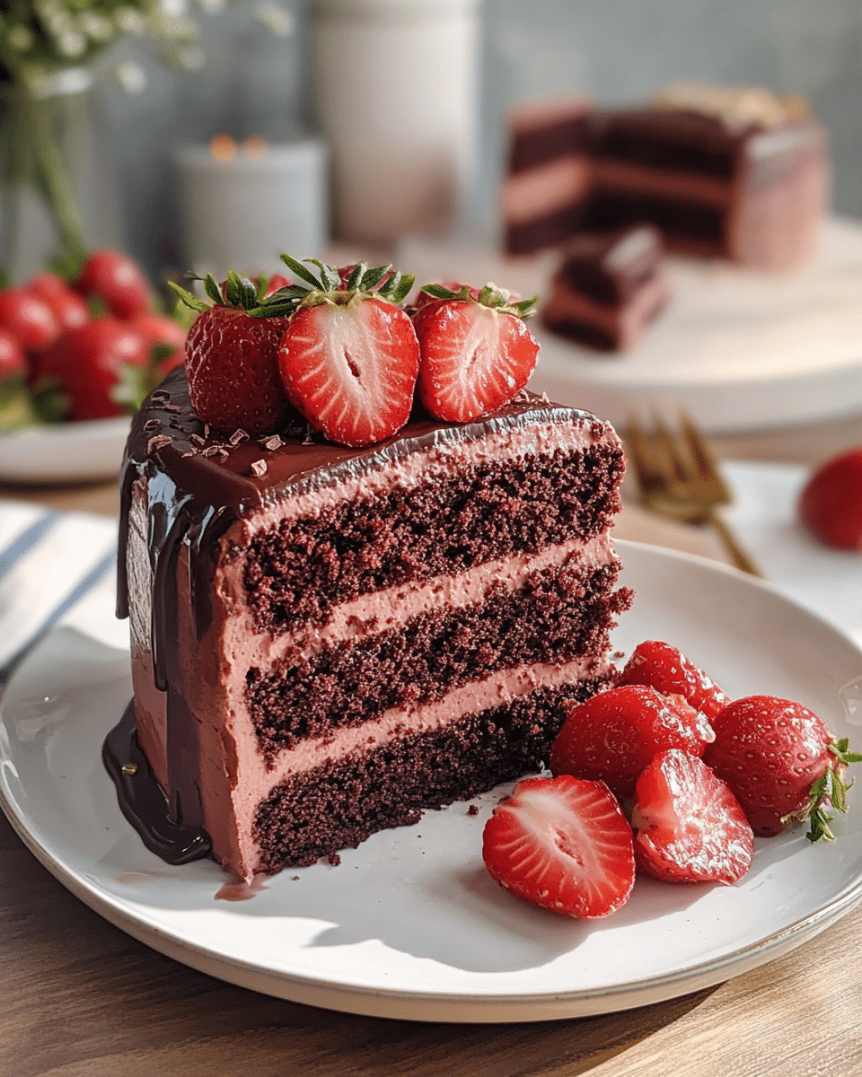 Strawberry Chocolate Cake